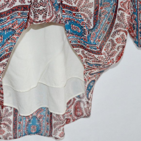 🛍️ $8 Forever 21 Boho Paisley Print Blouse - Picture 6 of 6